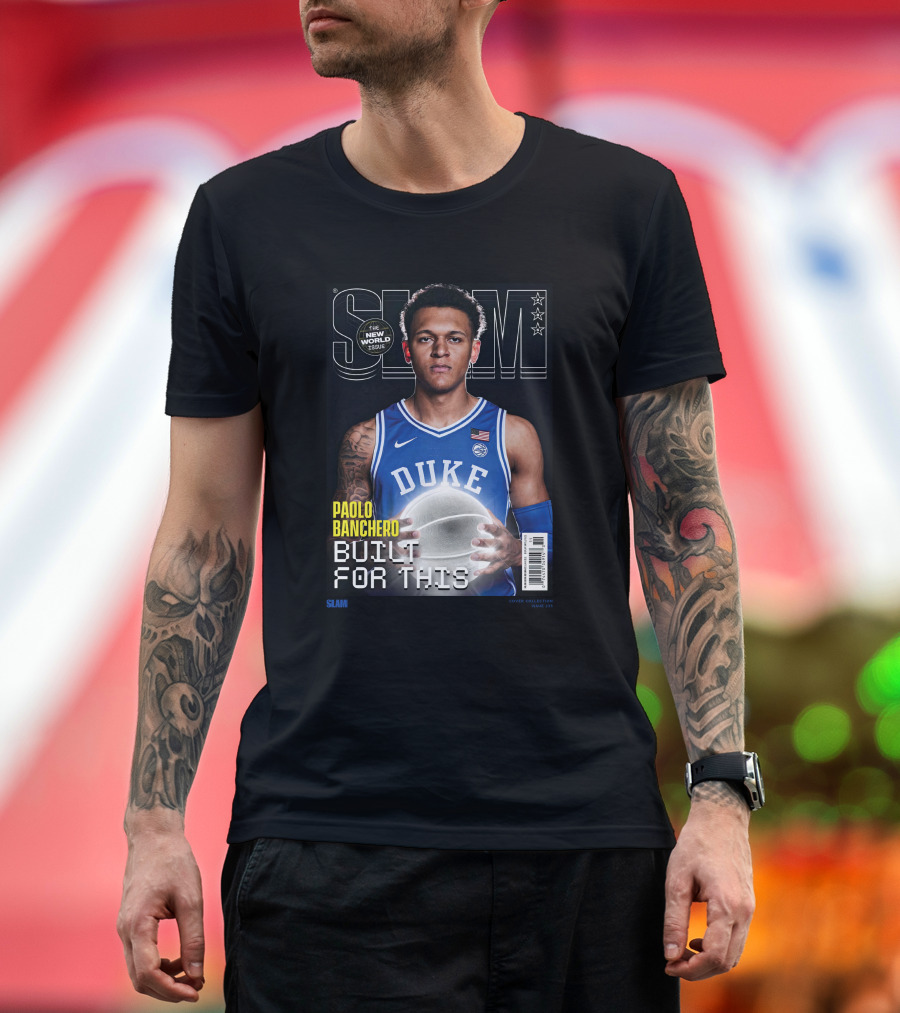 Slam Cover Paolo Banchero Duke Built For This New World Issue T-Shirt