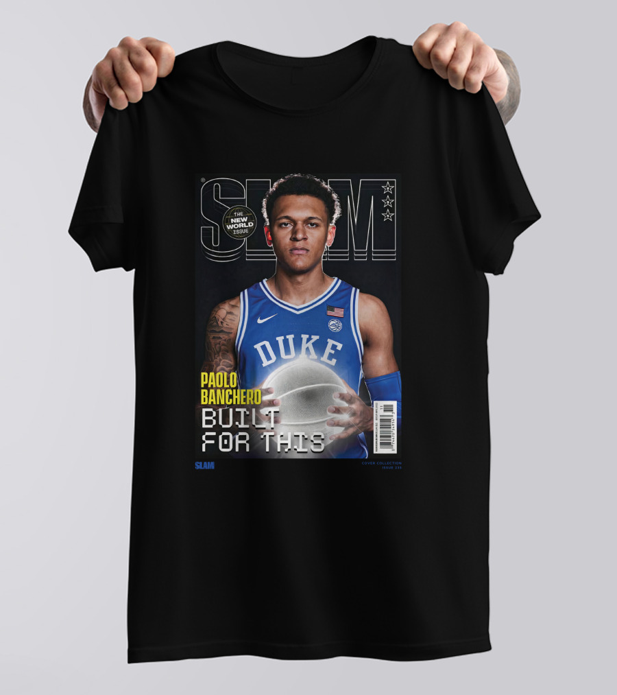 Slam Cover Paolo Banchero Duke Built For This New World Issue T-Shirt
