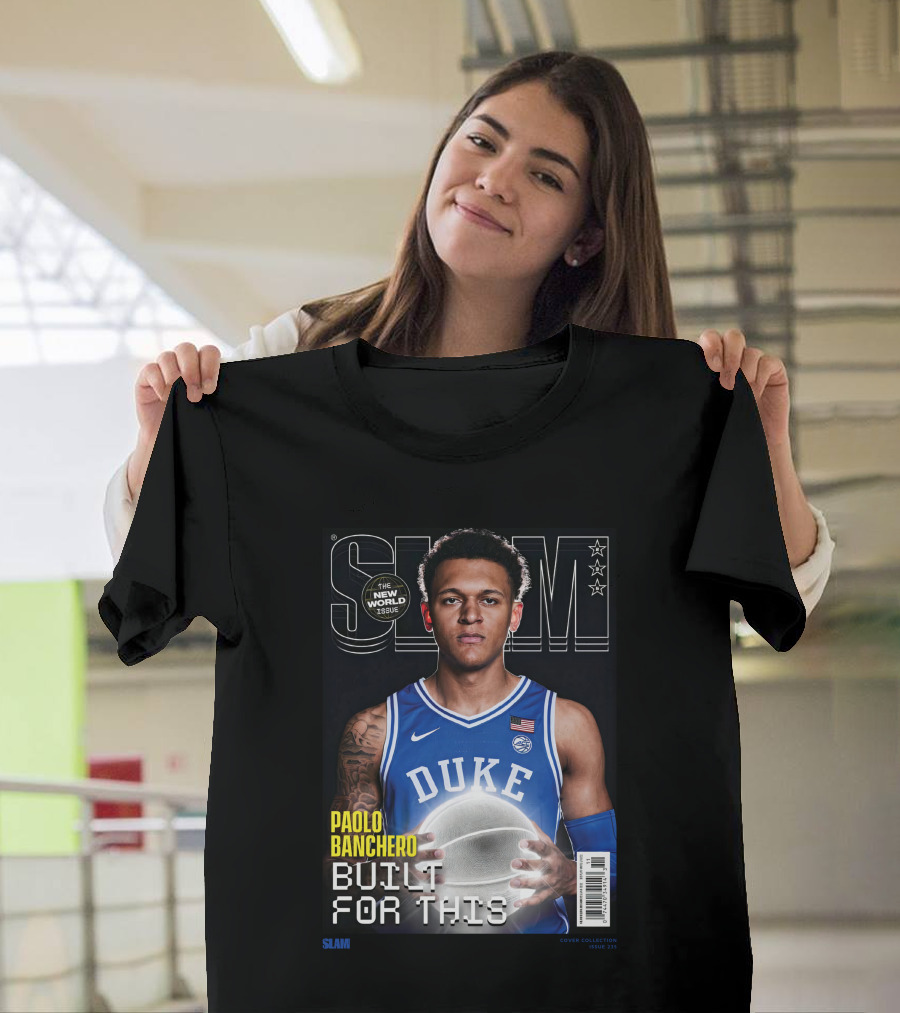 Slam Cover Paolo Banchero Duke Built For This New World Issue T-Shirt