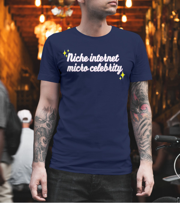Niche Internet Micro Celebrity Srishtigargg Sparkling Text T-Shirt