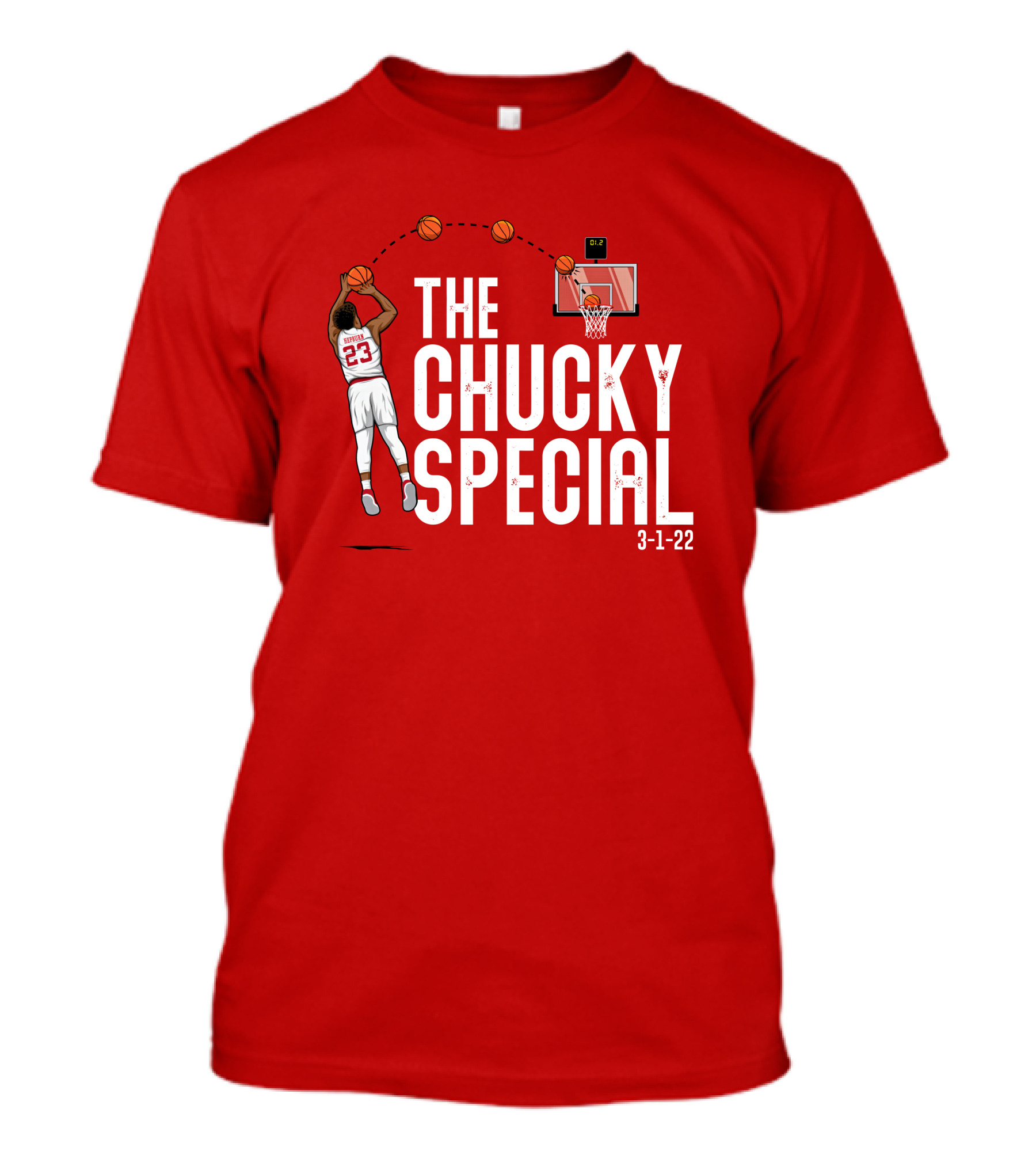 Chucky Hepburn The Chucky Special Basketball Shot 3-1-22 The Players Trunk Merch T-Shirt