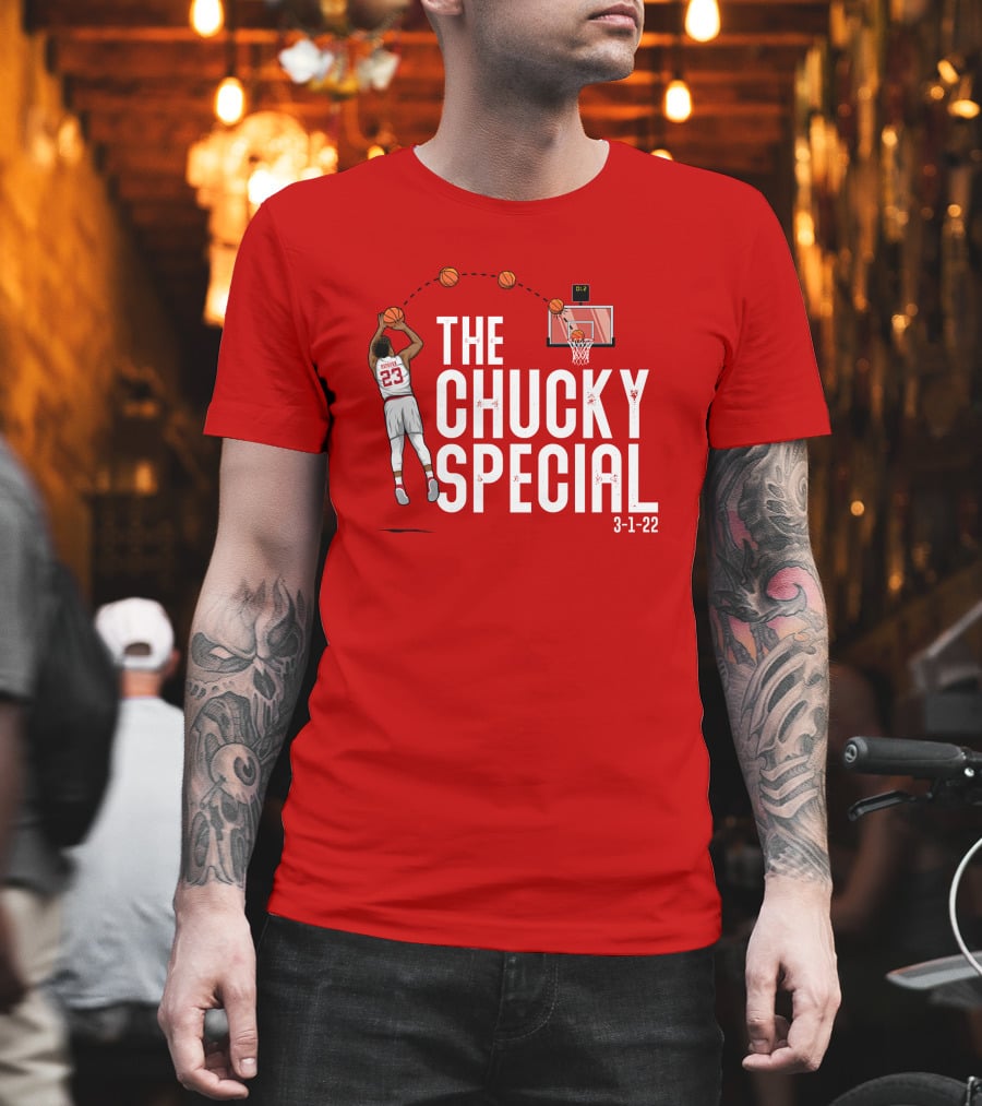 Chucky Hepburn The Chucky Special Basketball Shot 3-1-22 The Players Trunk Merch T-Shirt