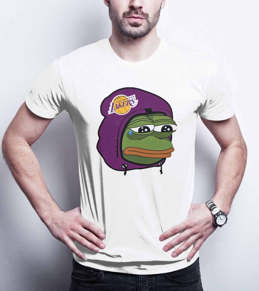 Lakeshowyo Los Angeles Lakers Fan Sad Pepe T-Shirt
