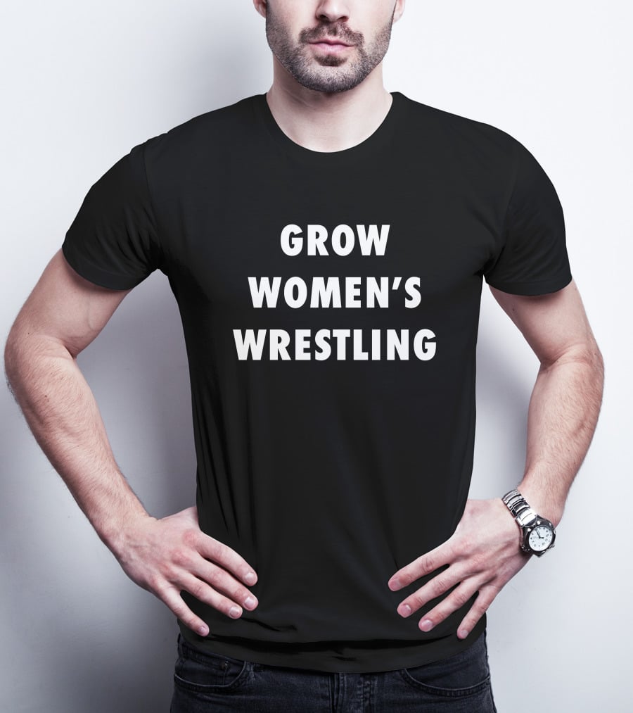 Quincy Monday Grow Women's Wrestling Bridge The D1vide D1 Advocacy T-Shirt
