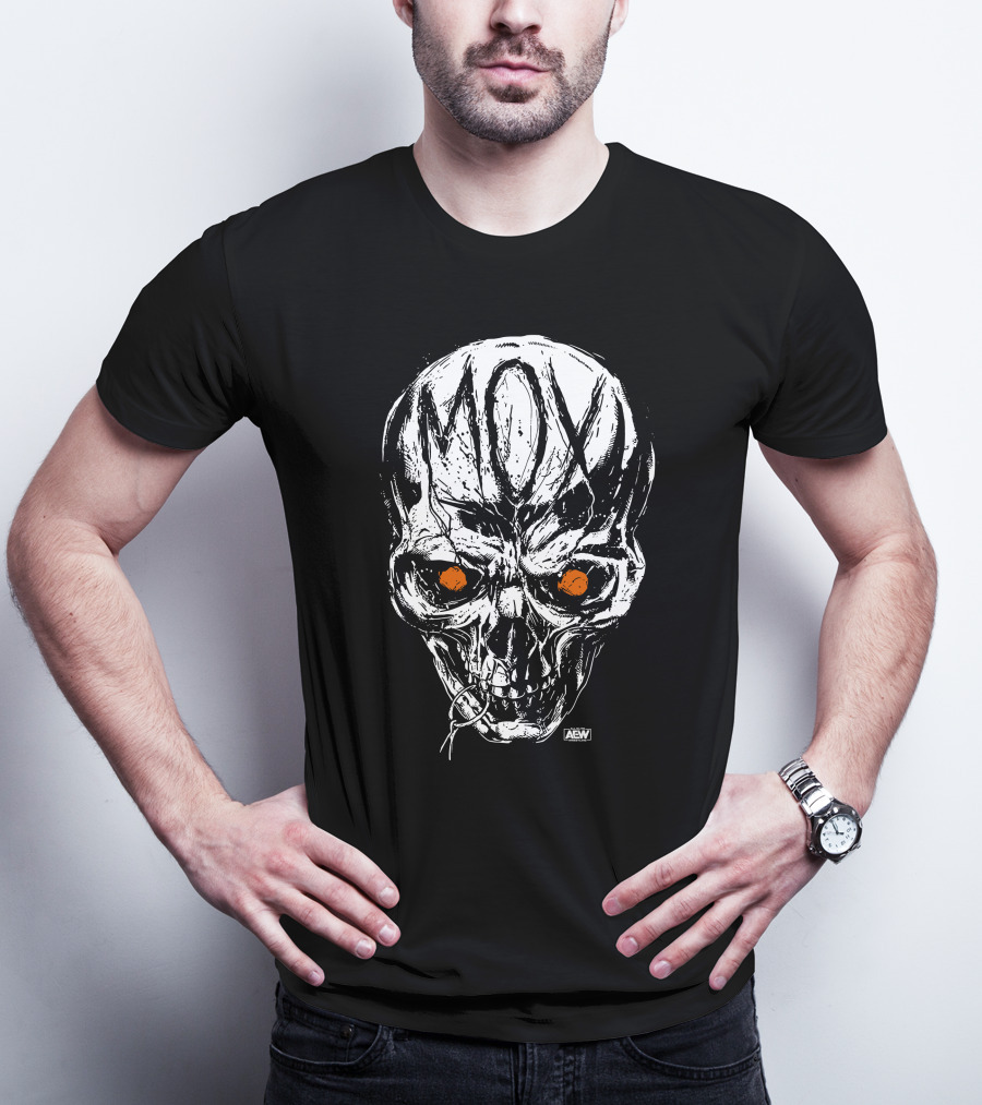 All Elite Wrestling AEW Jon Moxley MOX Skull Art Merch T-Shirt