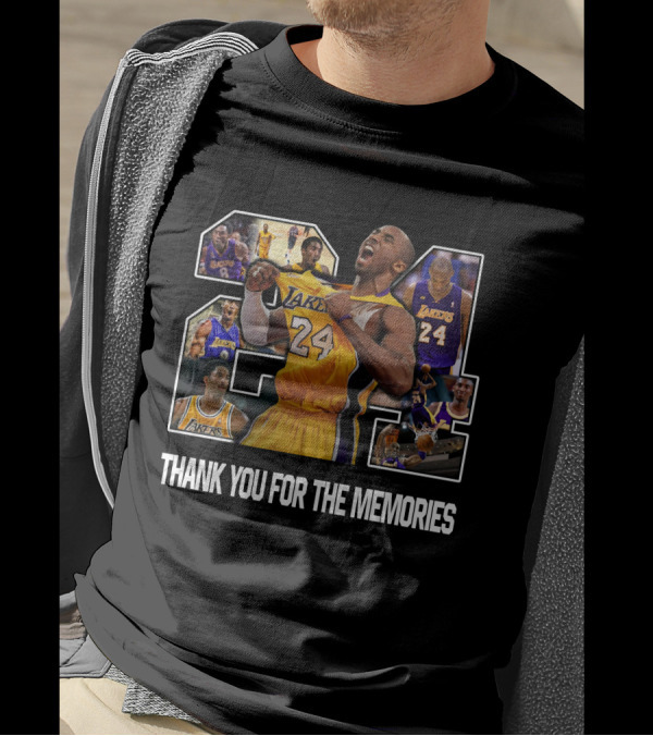 Thank You For The Memories 24 Lakers Kobe Bryant Paul George Nbacentral T-Shirt