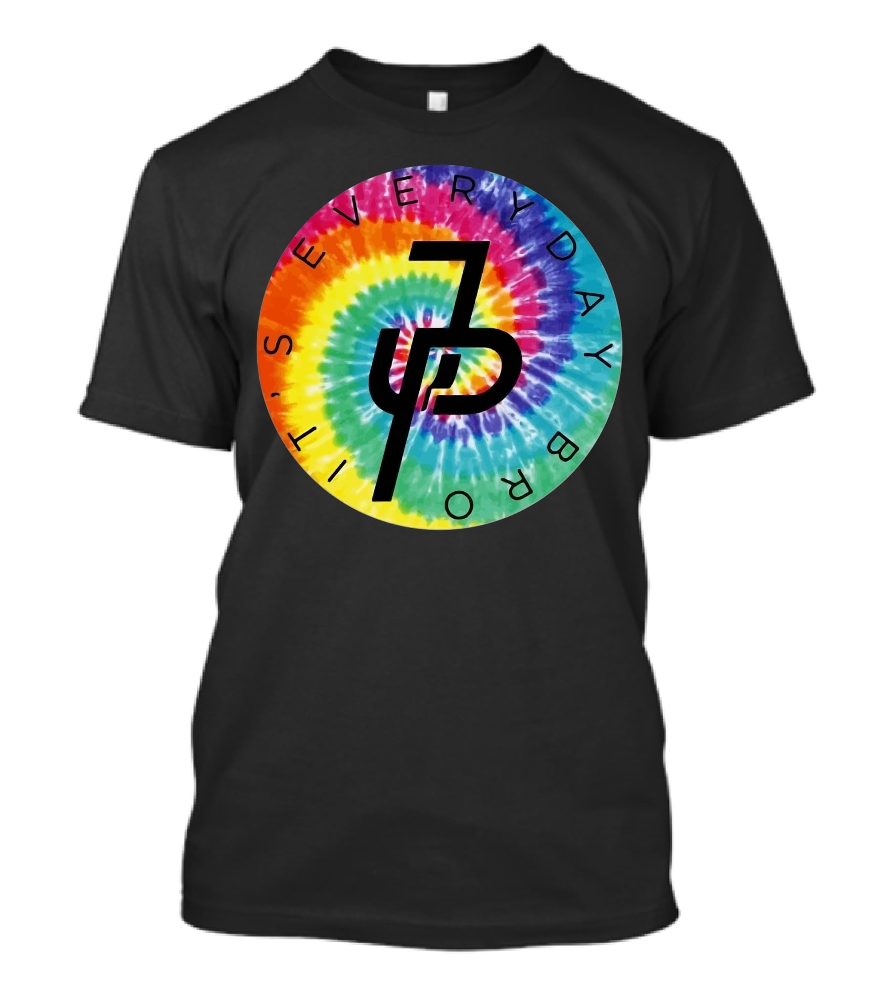 Jake Paul It's Everyday Bro Tie-Dye Logo Youth Personalized Shorts T-Shirt