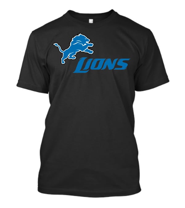 Detroit Lions Logo Fan Apparel Football Team Support T-Shirt