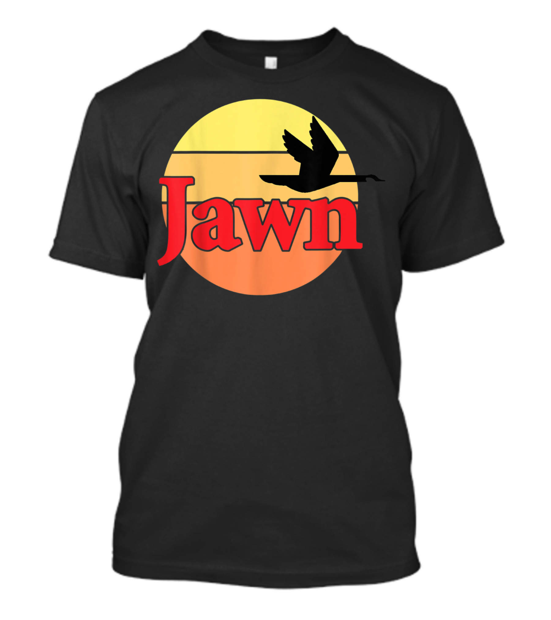 Wawa Jawn Sunset Silhouette Bird T-Shirt