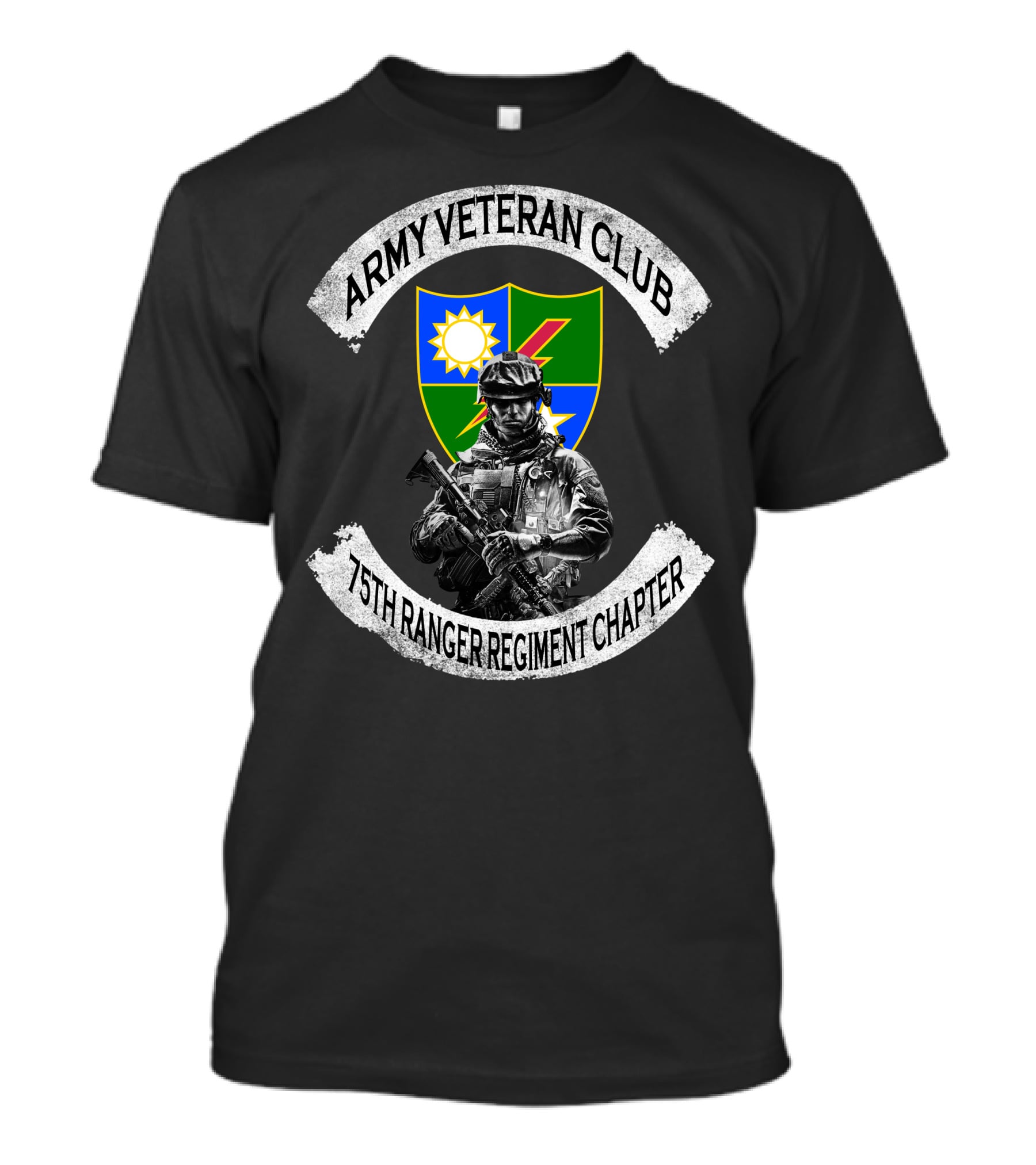 Army Veteran Club 75Th Ranger Regiment Chapter T-Shirt