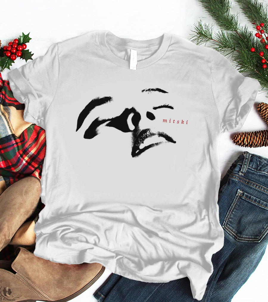 Mitski Abstract Face Brushstrokes T-Shirt