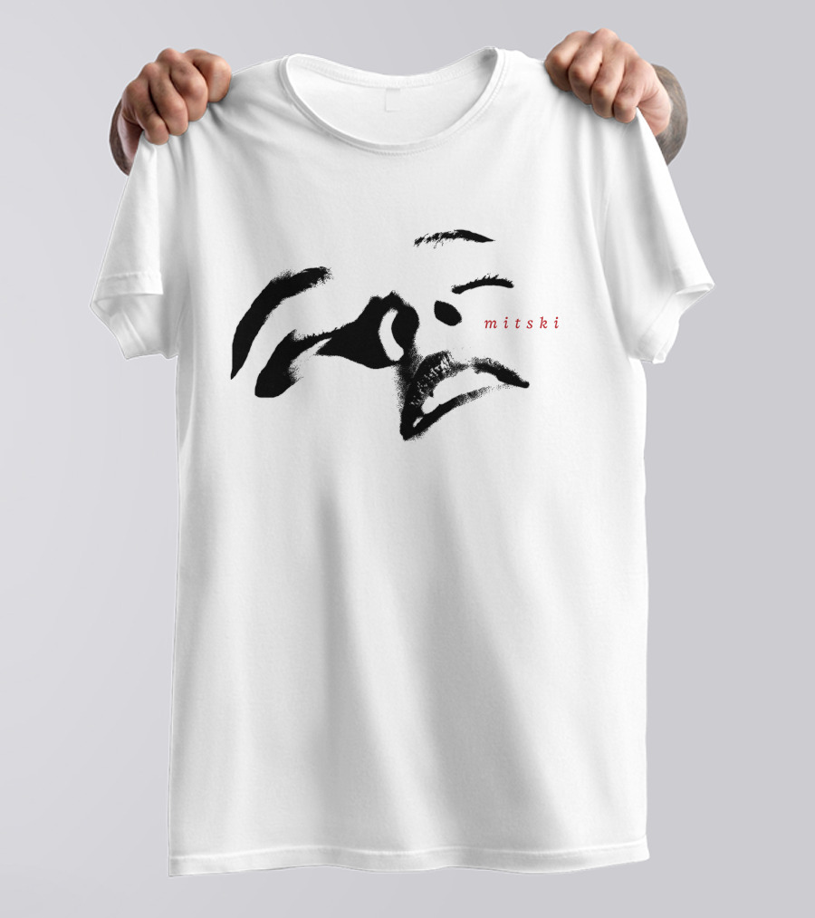 Mitski Abstract Face Brushstrokes T-Shirt