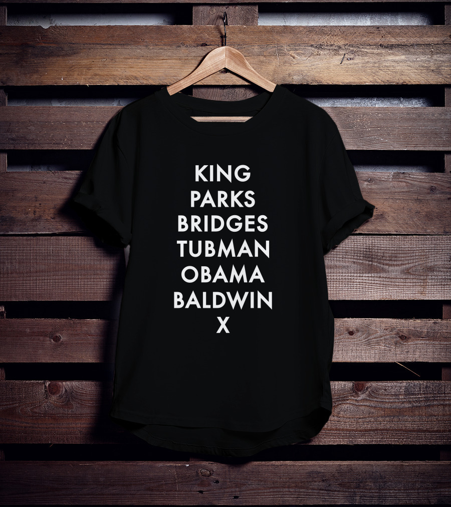 King Parks Bridges Tubman Obama Baldwin X Icons T-Shirt