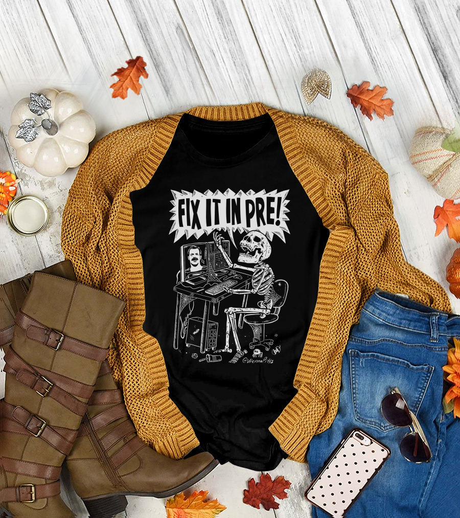 Vienna Pitts Valentina Vee Fix It In Pre Skeleton Editing T-Shirt