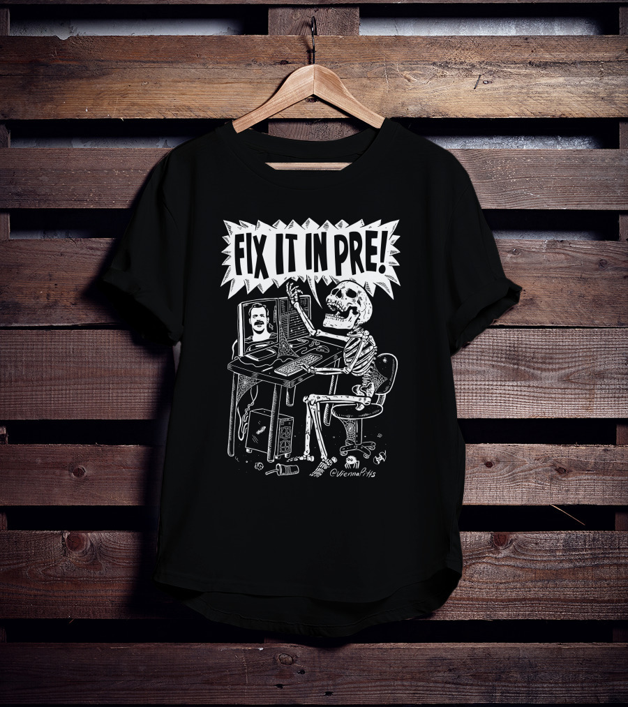Vienna Pitts Valentina Vee Fix It In Pre Skeleton Editing T-Shirt