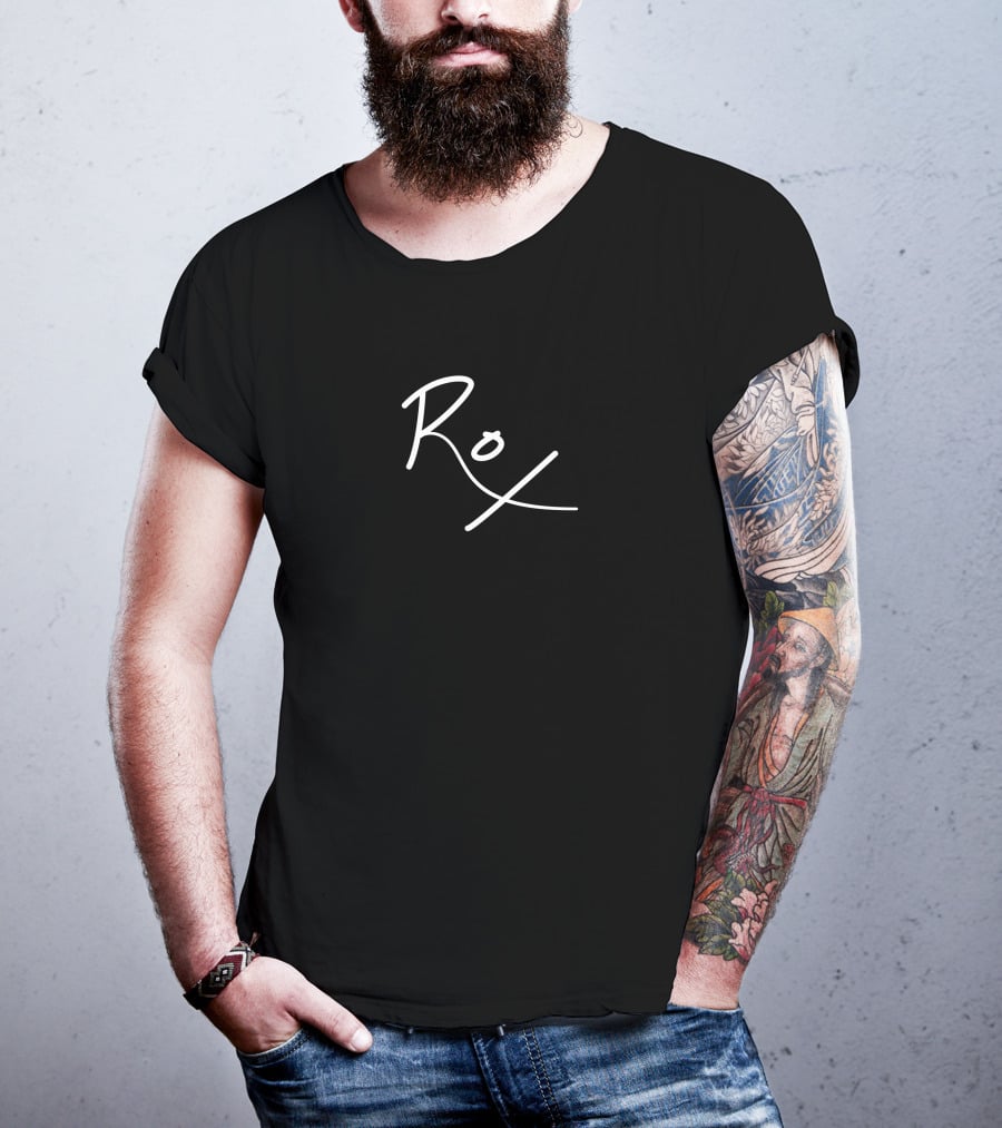 FEG Roix Signature Style Text Minimalist T-Shirt