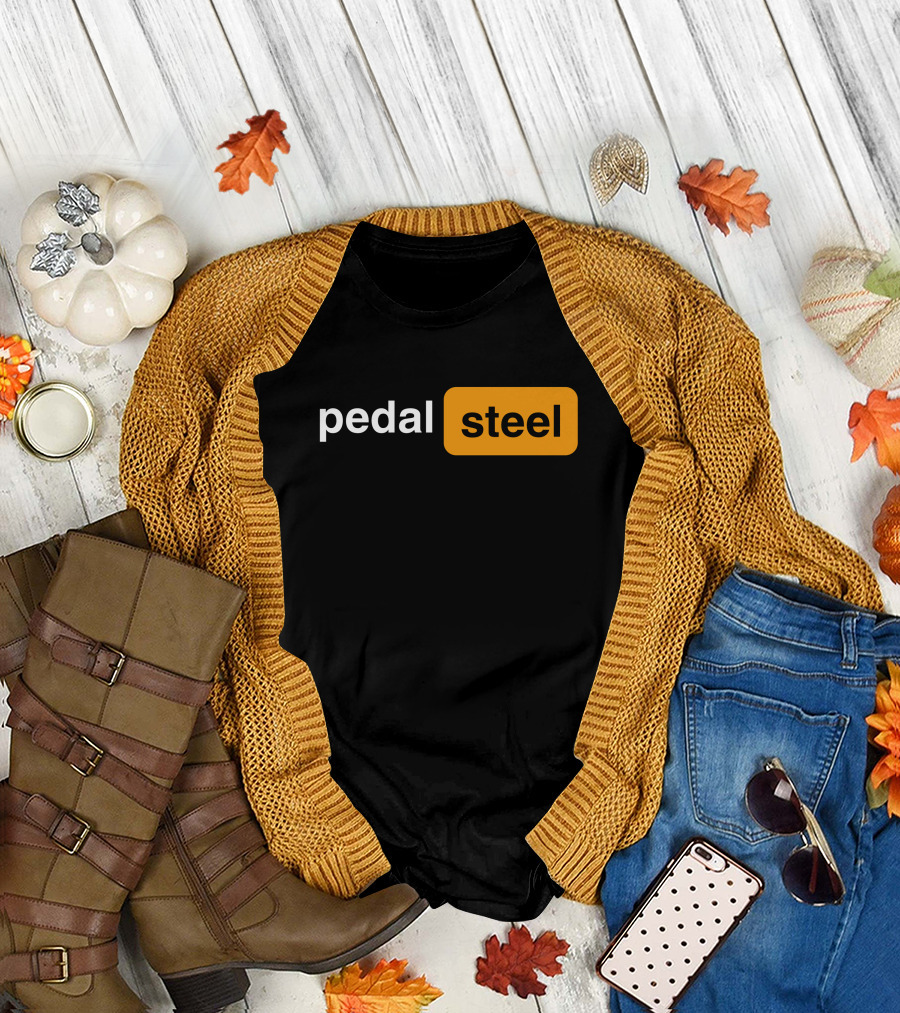 Pedal Steel Hippies And Cowboys Merch Pedal Steel T-Shirt
