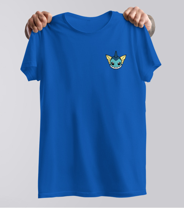 Mark Zimmerman Pokémon Vaporeon Face Blue Minimalist T-Shirt