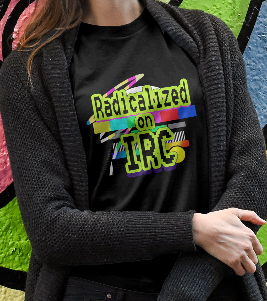 Radicalized On IRC Bright Geometric Abstract T-Shirt