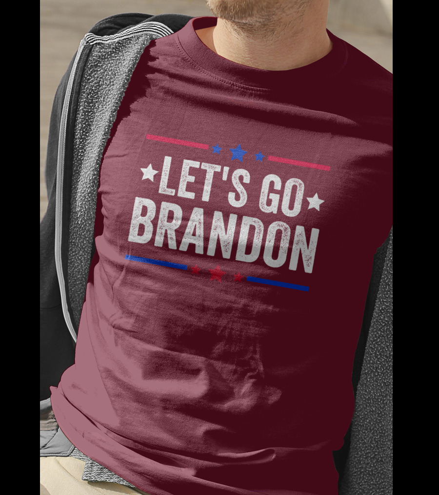 Manny Machado Let's Go Brandon Stars Stripes Red Blue White T-Shirt