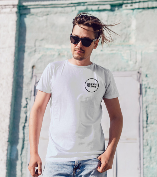 Courage Culture Bold Minimalist Circle T-Shirt