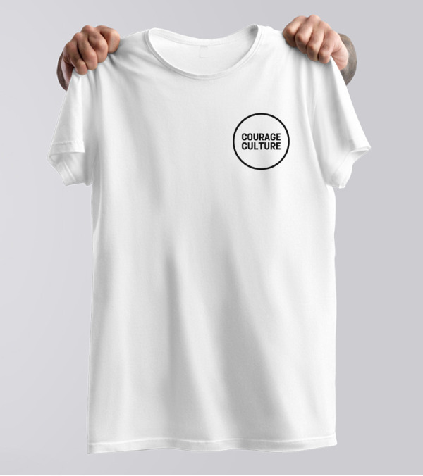 Courage Culture Bold Minimalist Circle T-Shirt