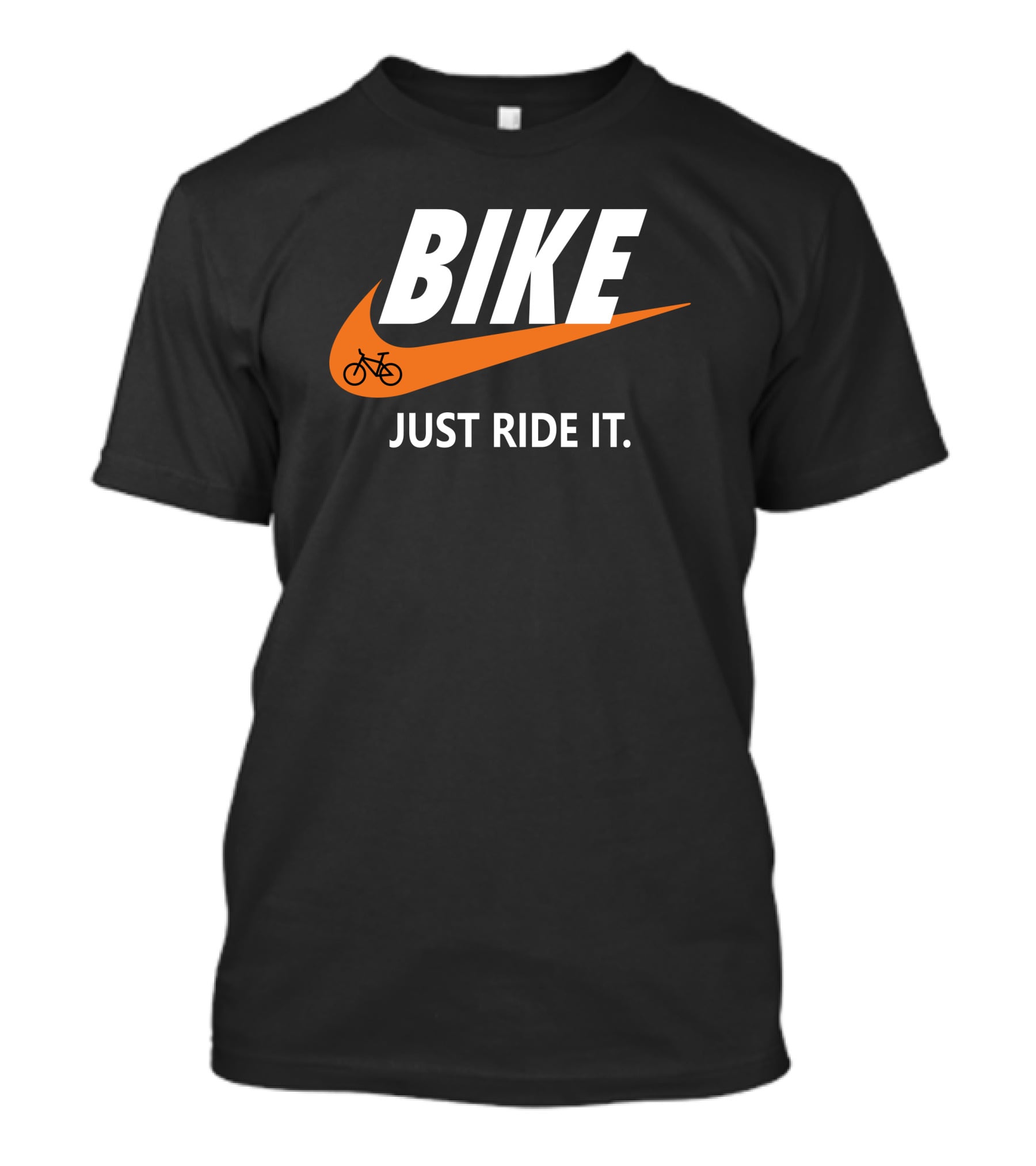 BIKE Just Ride It Swoosh Iconic Cycling T-Shirt