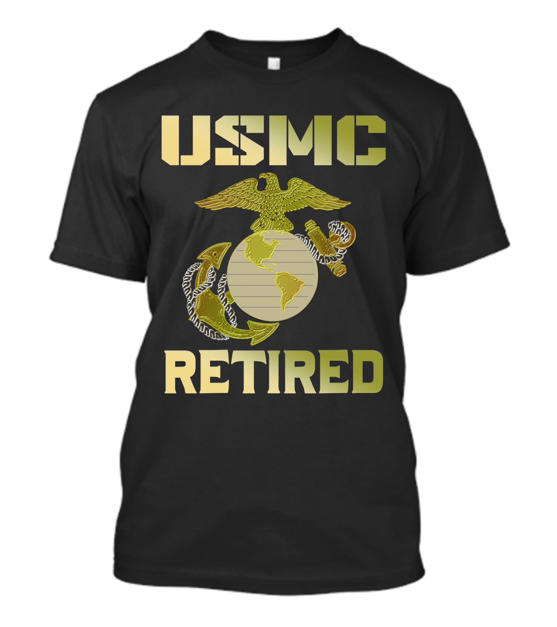 USMC Retired Eagle Globe Anchor T-Shirt