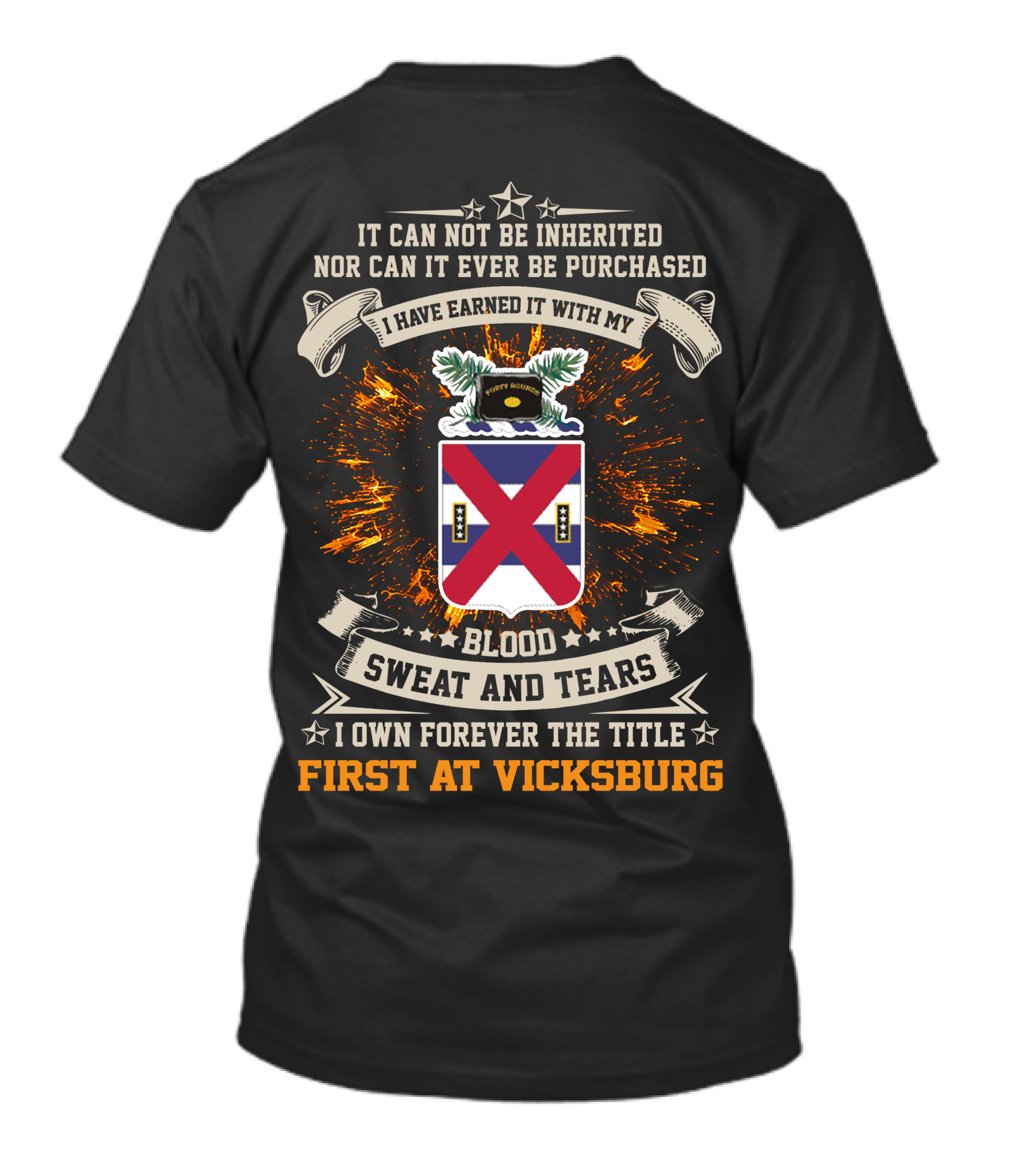 13th Infantry Regiment Blood Sweat And Tears First At Vicksburg T-Shirt