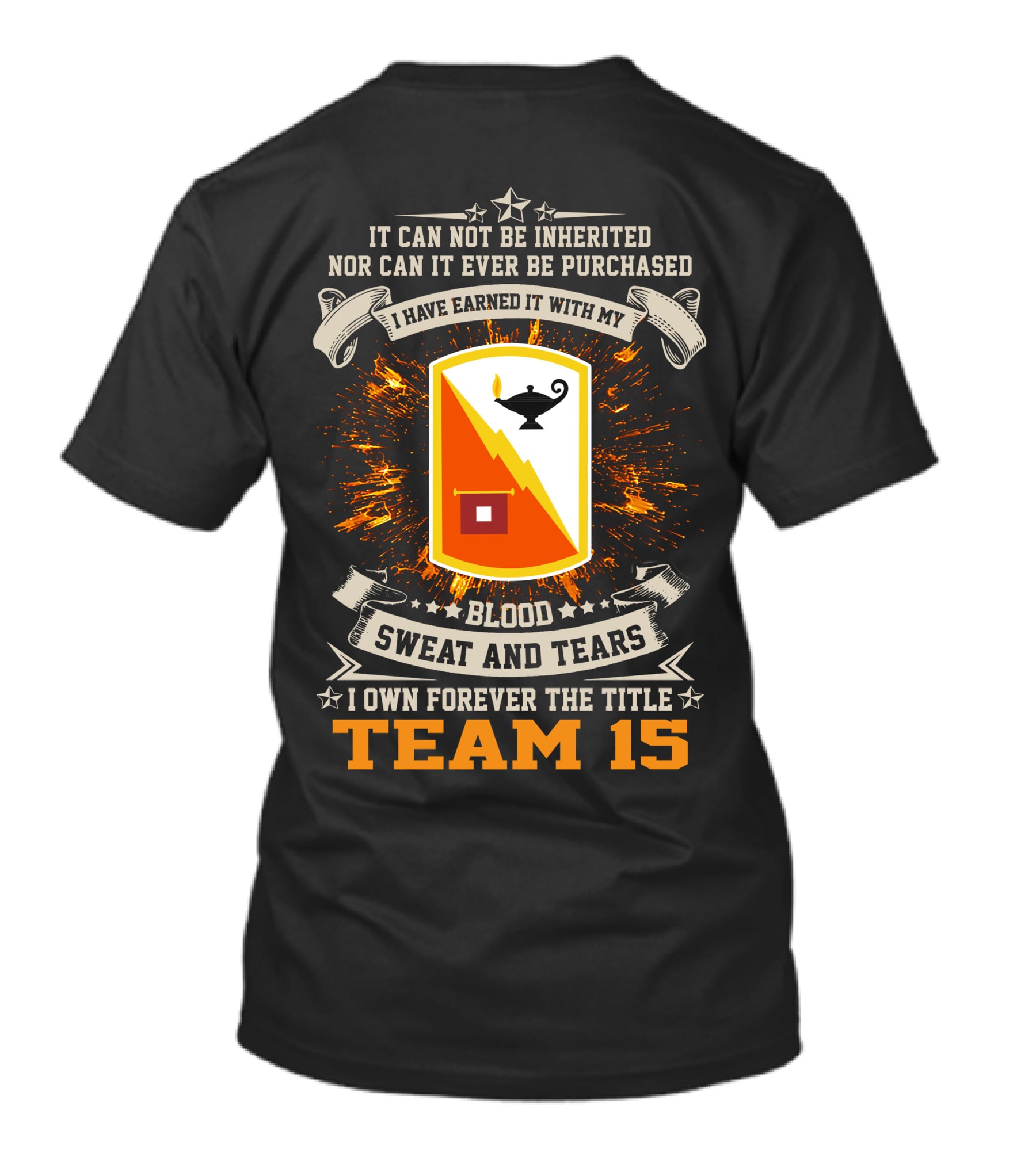 15Th Signal Brigade Blood Sweat And Tears I Own Forever The Title Team T-Shirt