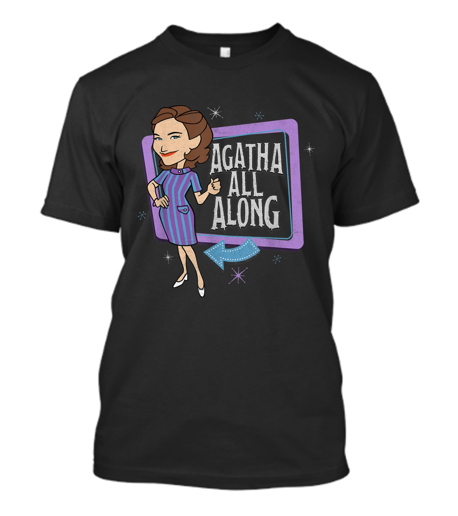 Agatha All Along WandaVision Marvel Retro Cartoon T-Shirt