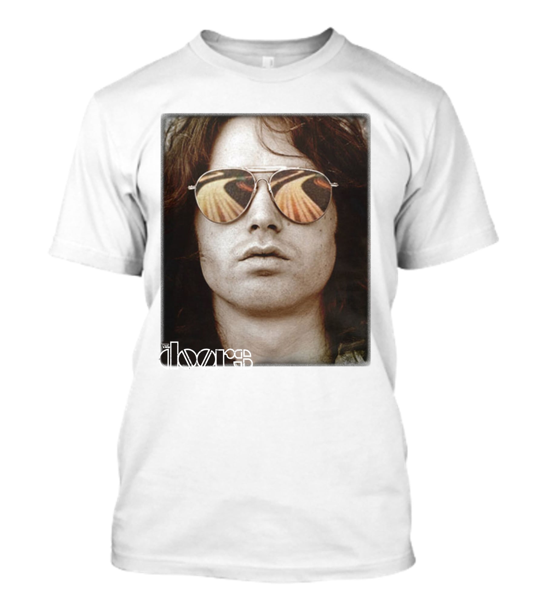 The Doors Jim Morrison Aviators Reflection Rock Legend T-Shirt