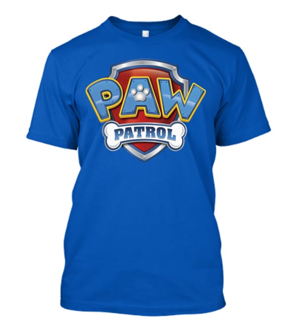 Paw Patrol Birthday Celebration Shield And Bone T-Shirt