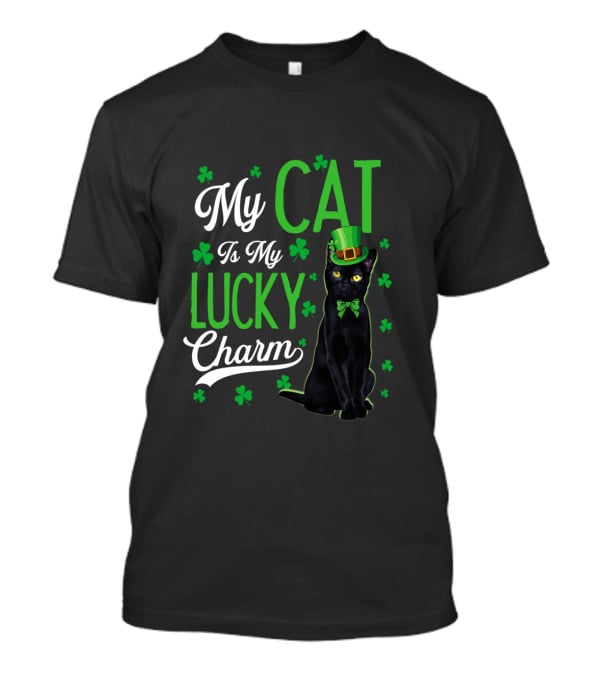 My Cat Is My Lucky Charm Shamrock Hat T-Shirt