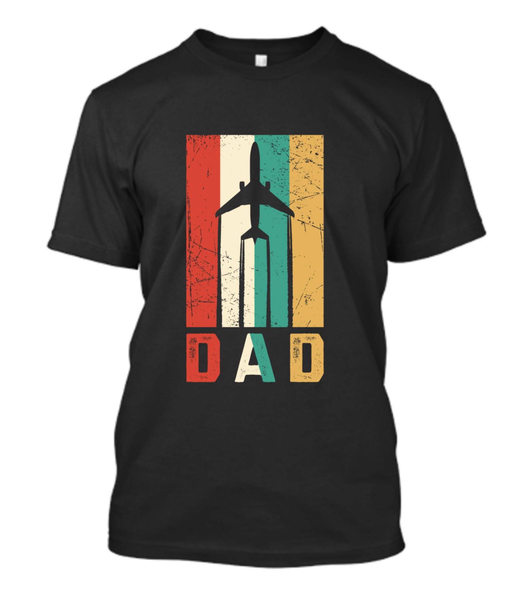 Dad Retro Airplane Vintage Aviation Pilot T-Shirt