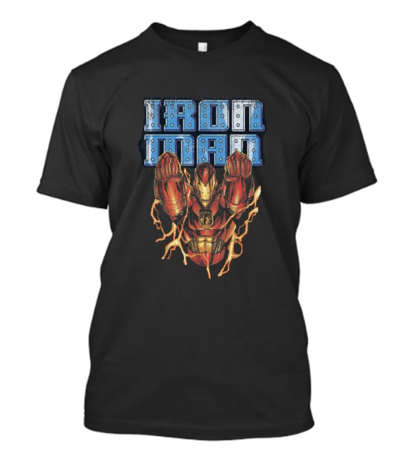 Iron Man Flying With Sparks T-Shirt