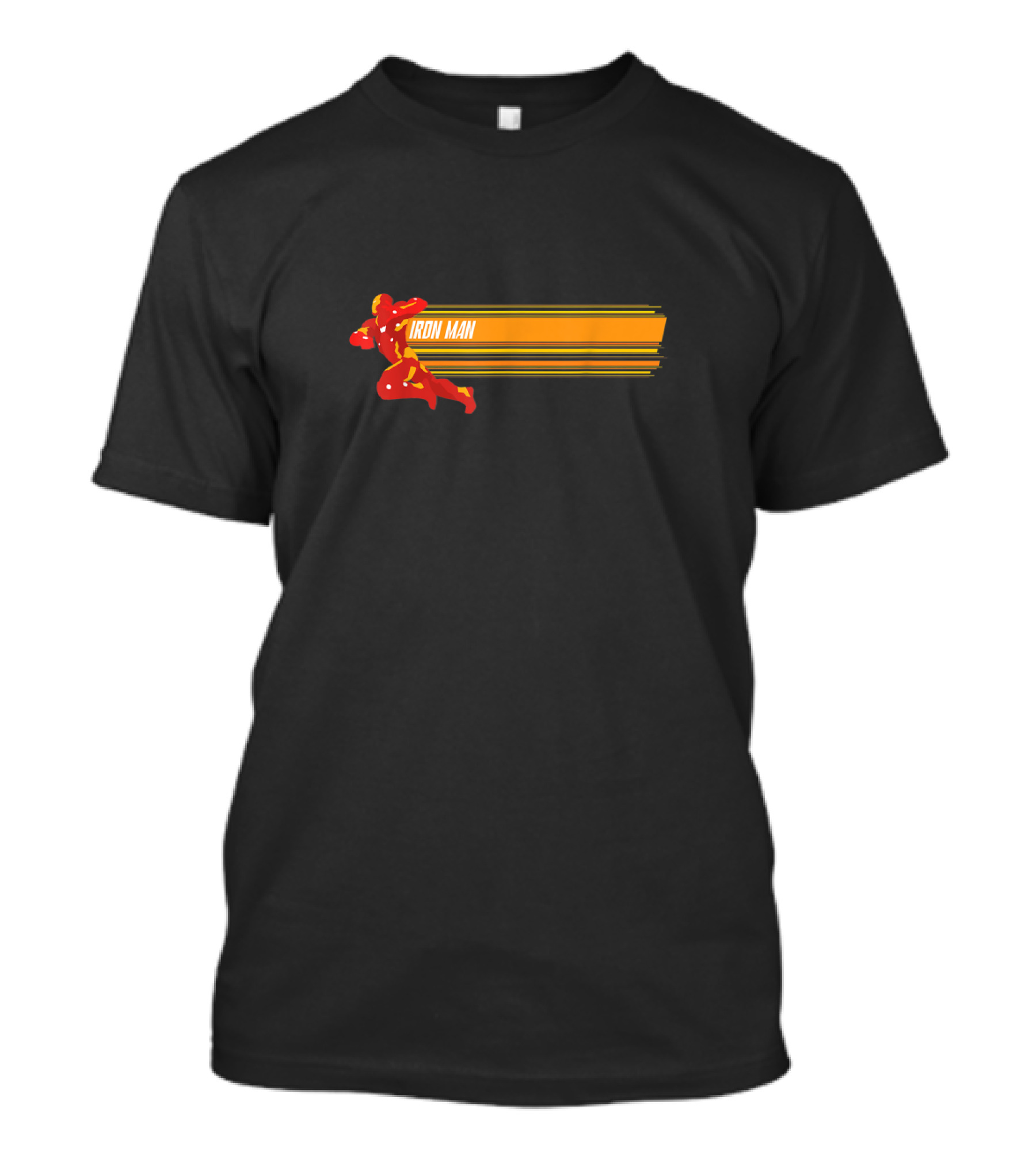 Marvel Iron Man Speed Stripes Dynamic Action Sprint T-Shirt