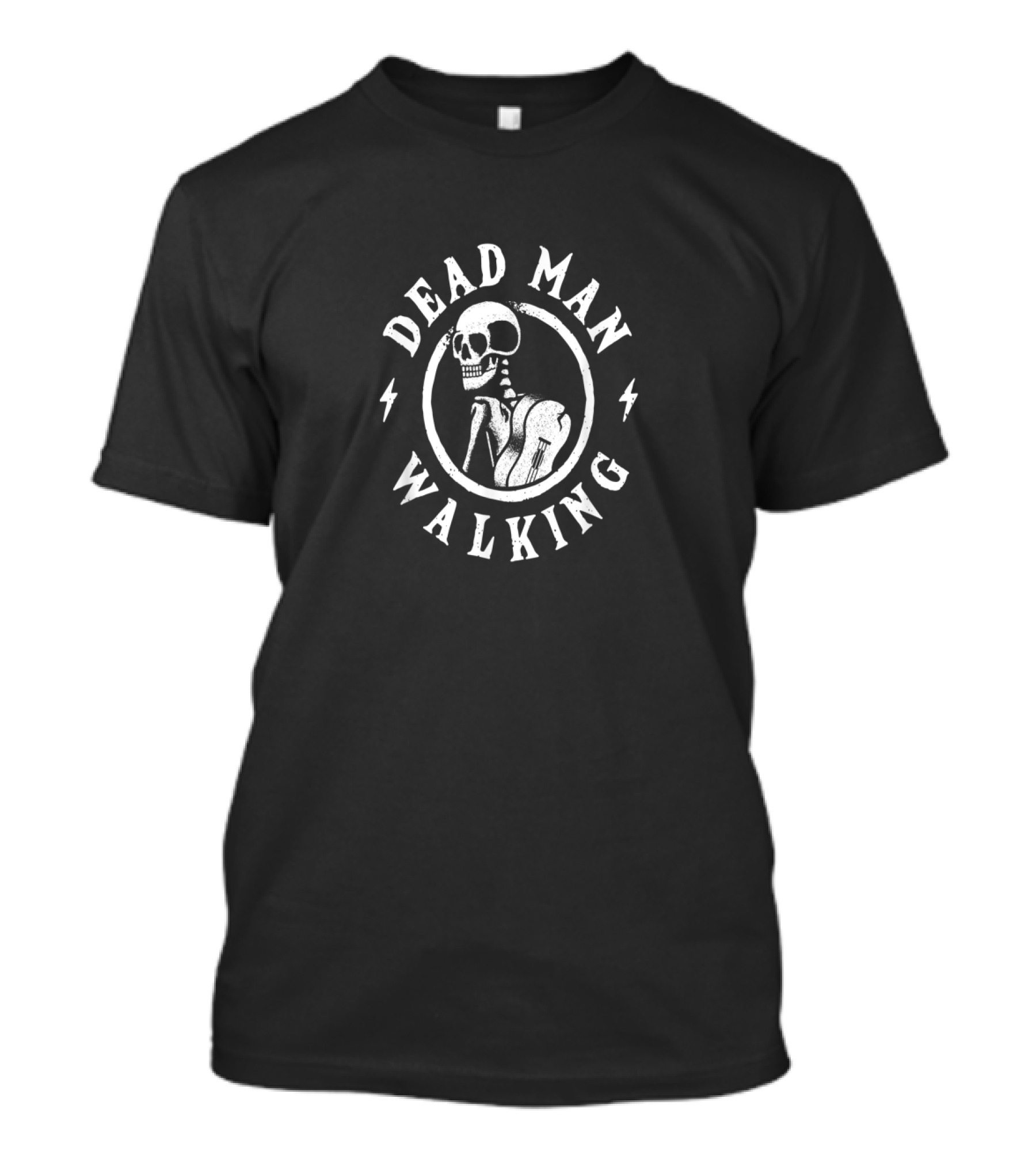 JC Dead Man Walking Skeleton Circle T-Shirt