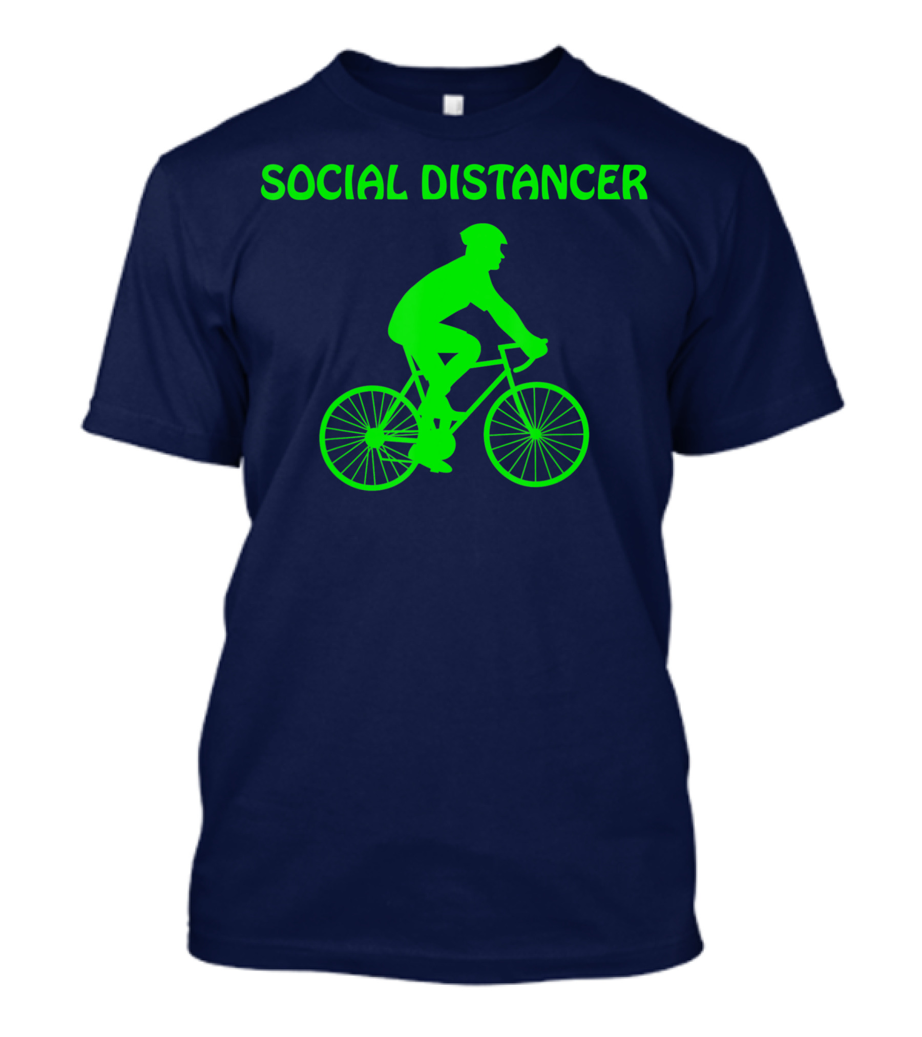 Social Distancer Bike Riding Cycling T-Shirt