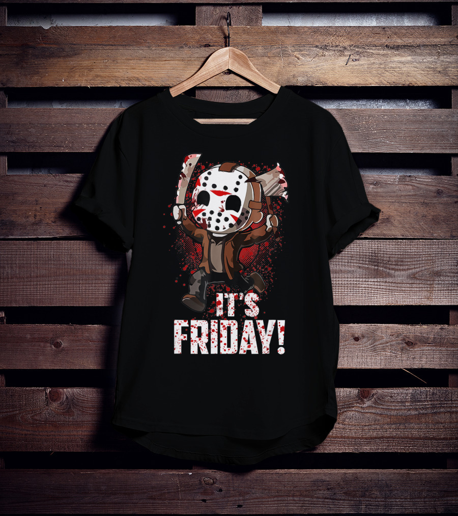 It's Friday 13th Funny Halloween Horror Movie Humor T-Shirt