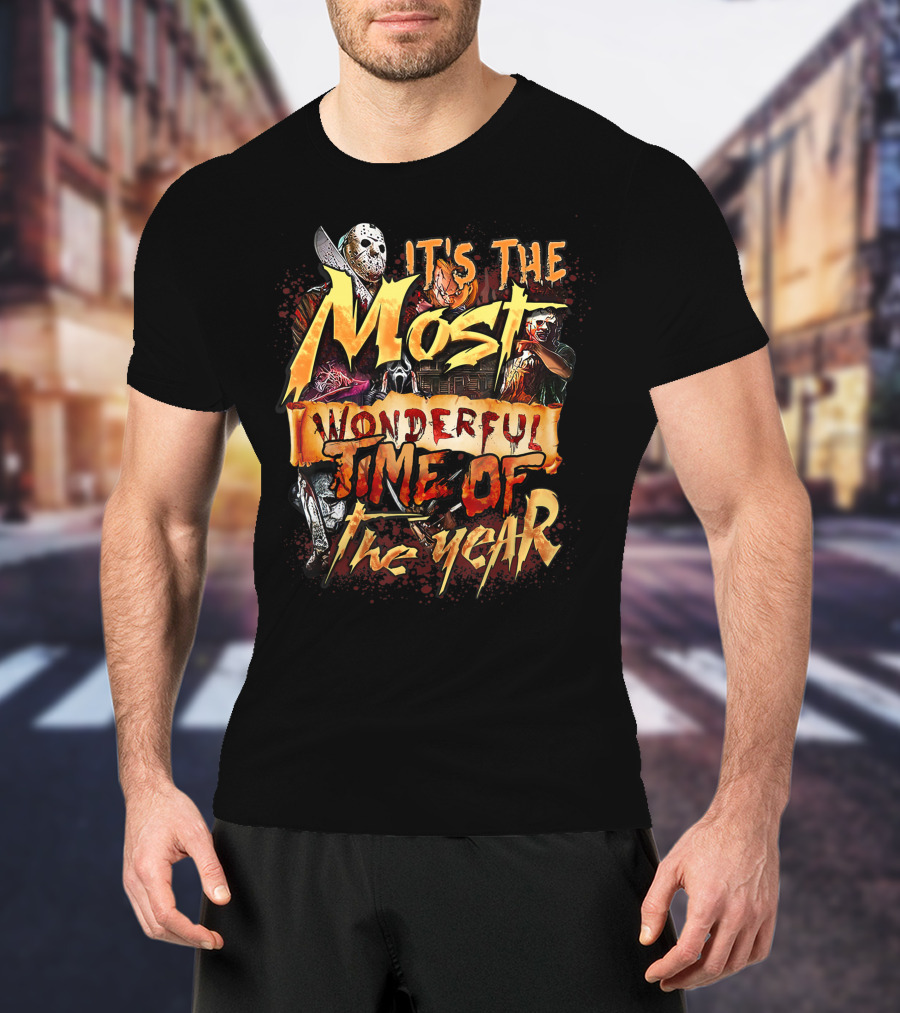 It's The Most Wonderful Time Of The Year Horror Character Movie Halloween T-Shirt