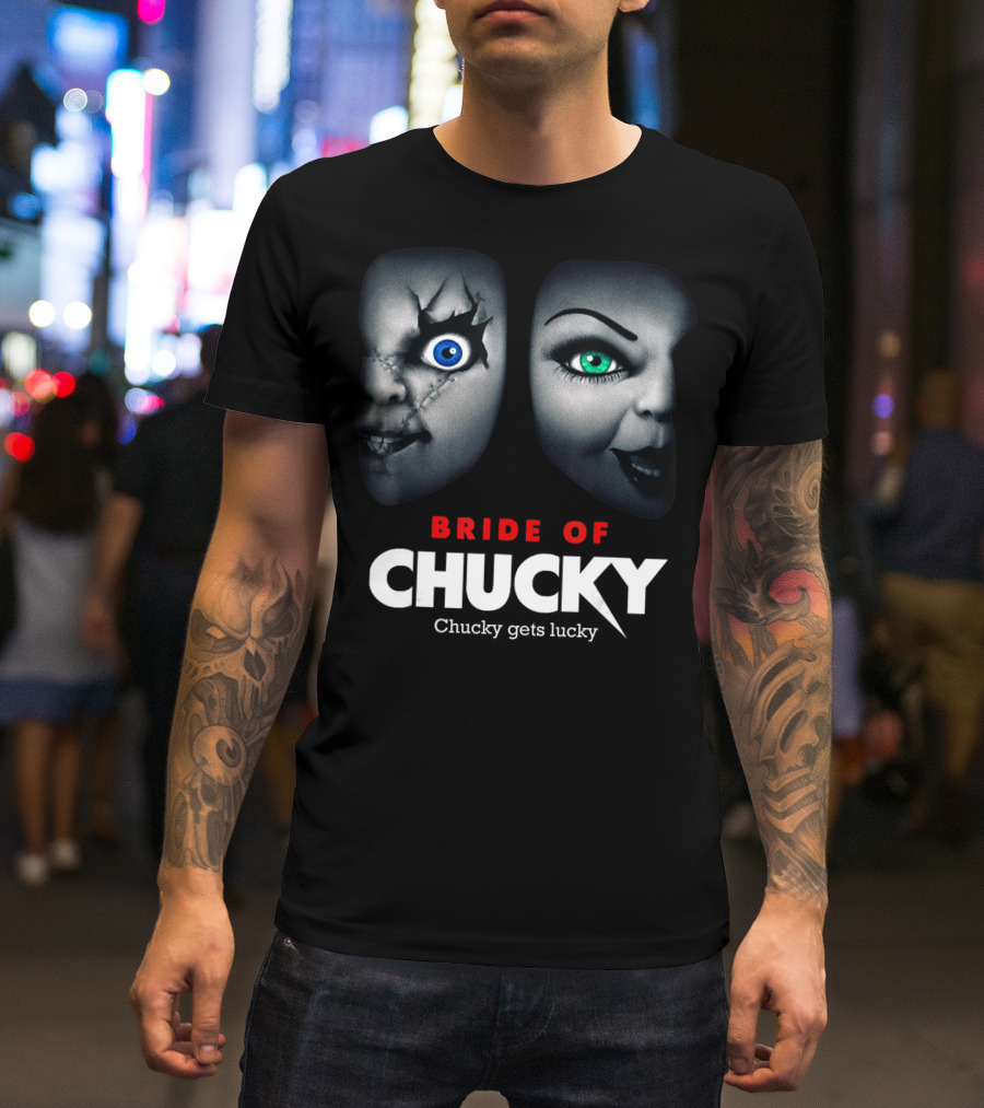 Bride Of Chucky Chucky Gets Lucky Halloween Scary Horror T-Shirt