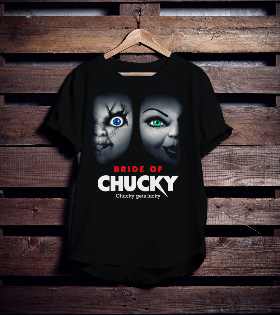 Bride Of Chucky Chucky Gets Lucky Halloween Scary Horror T-Shirt