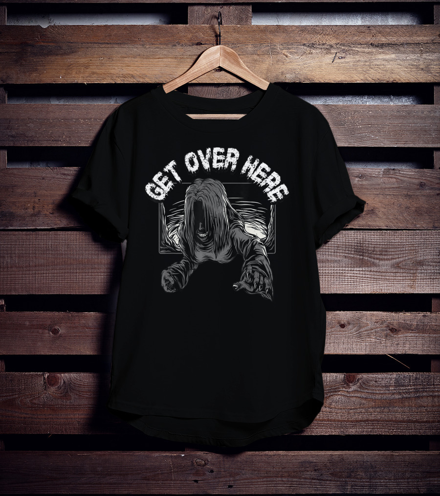 Get Over Here Creepy Horror Demon Girl T-Shirt