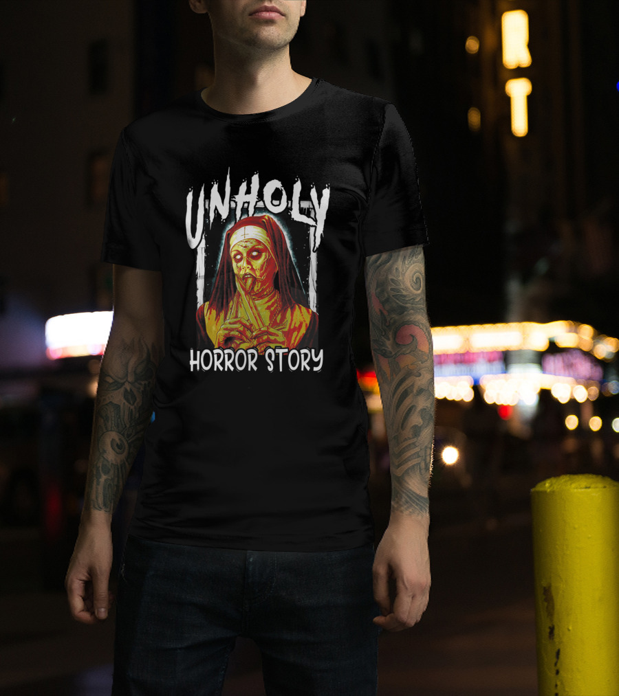 Unholy Nun Horror Story Zombie Halloween T-Shirt