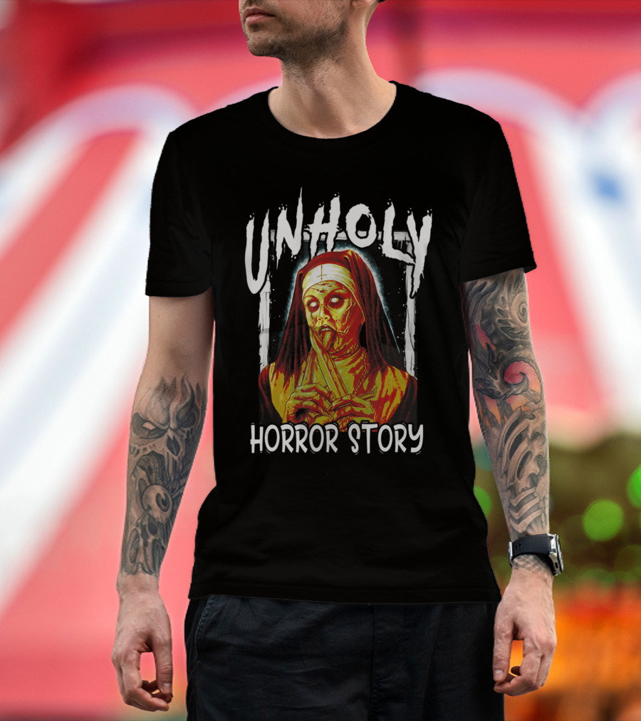 Unholy Nun Horror Story Zombie Halloween T-Shirt
