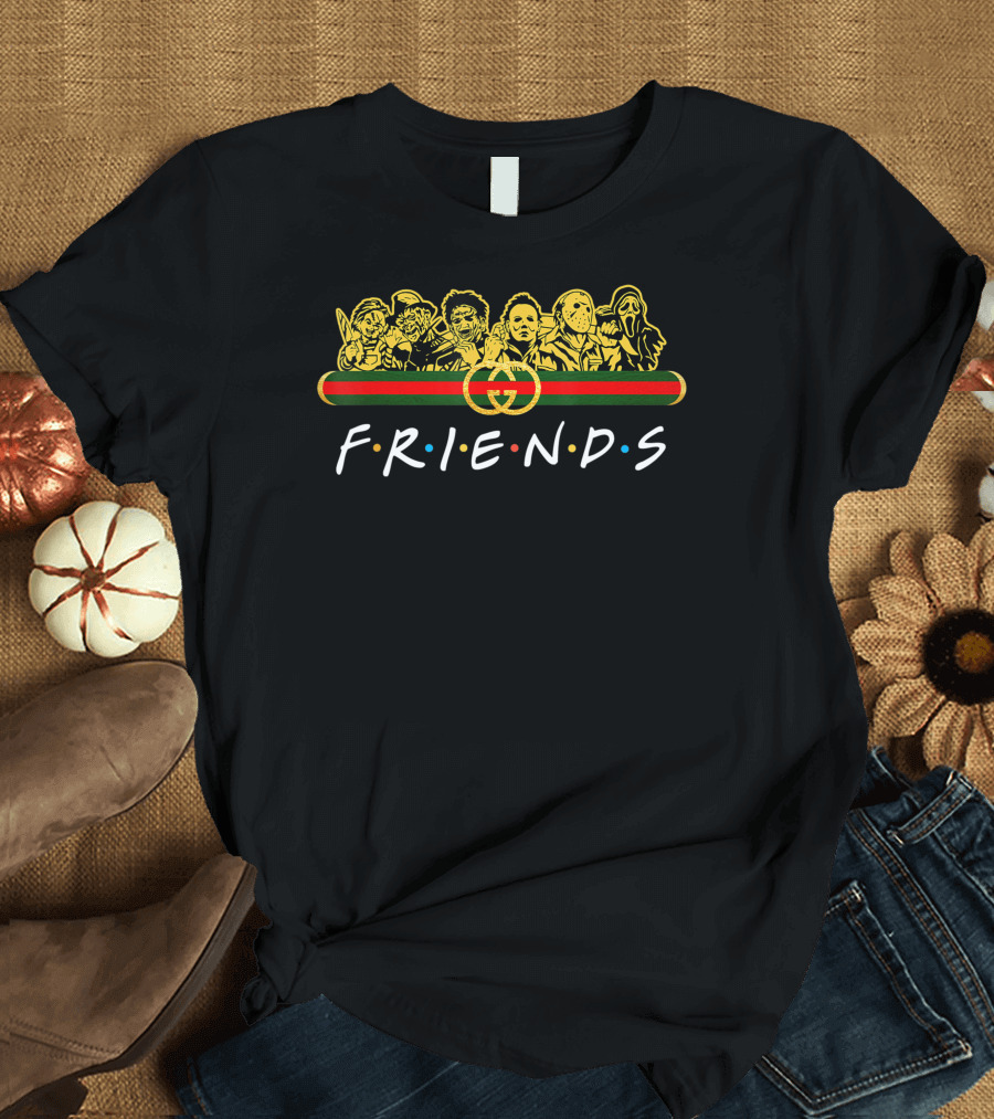 Vintage Horror Icons Friends Halloween Costume T-Shirt