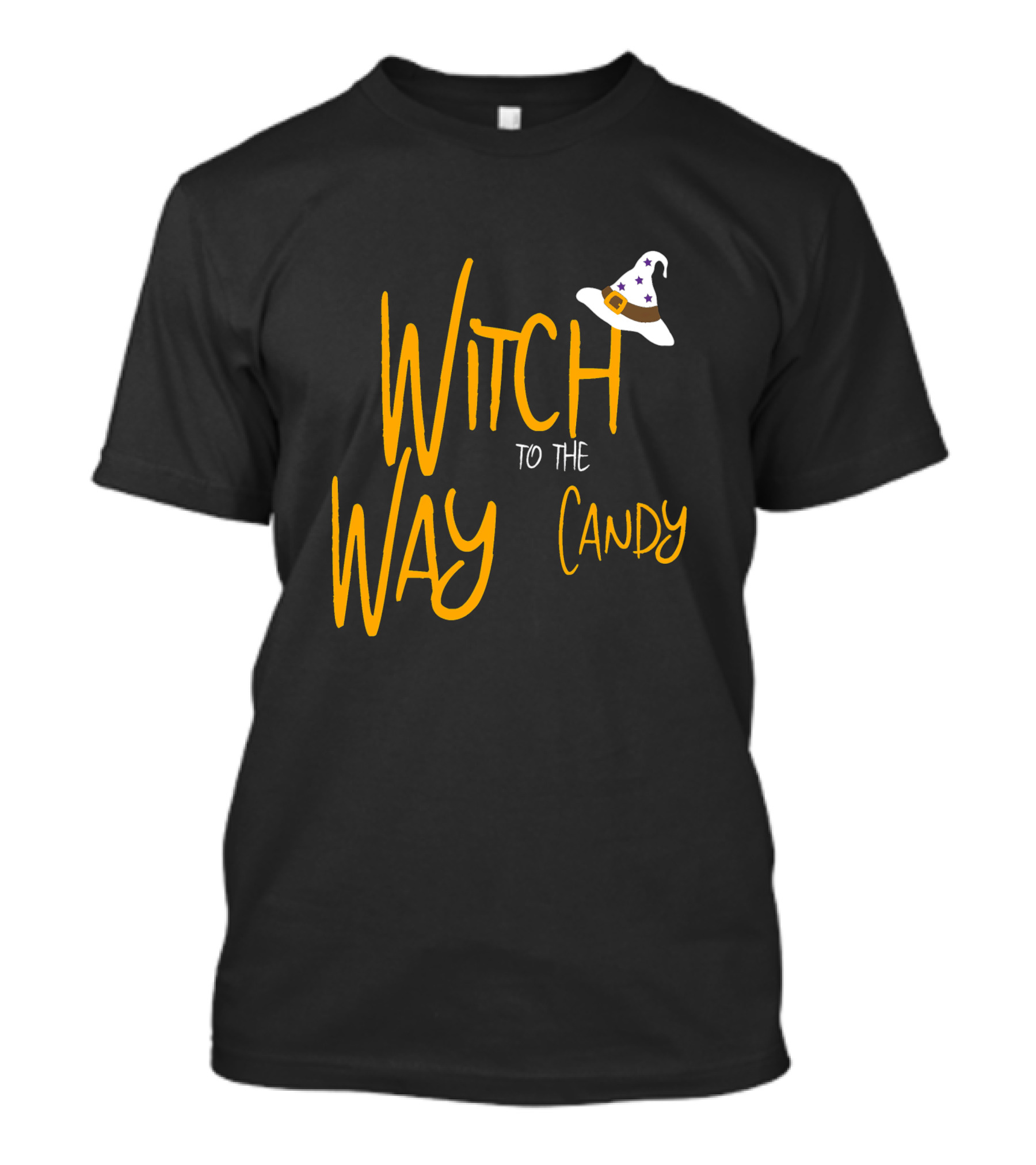 Witch Way To The Candy Halloween Witch T-Shirt