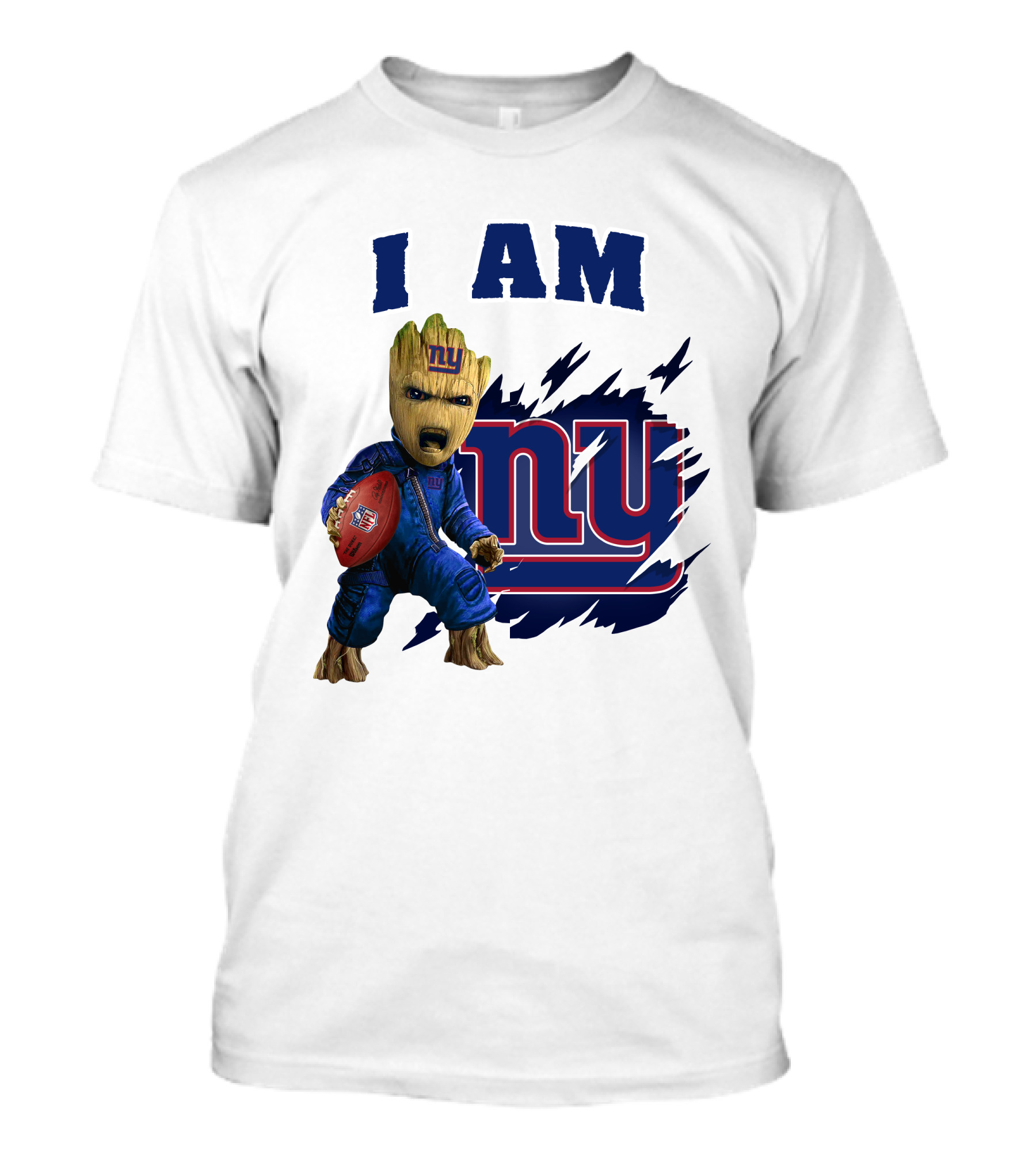 I Am Groot New York Giants NFL Football Fan T-Shirt
