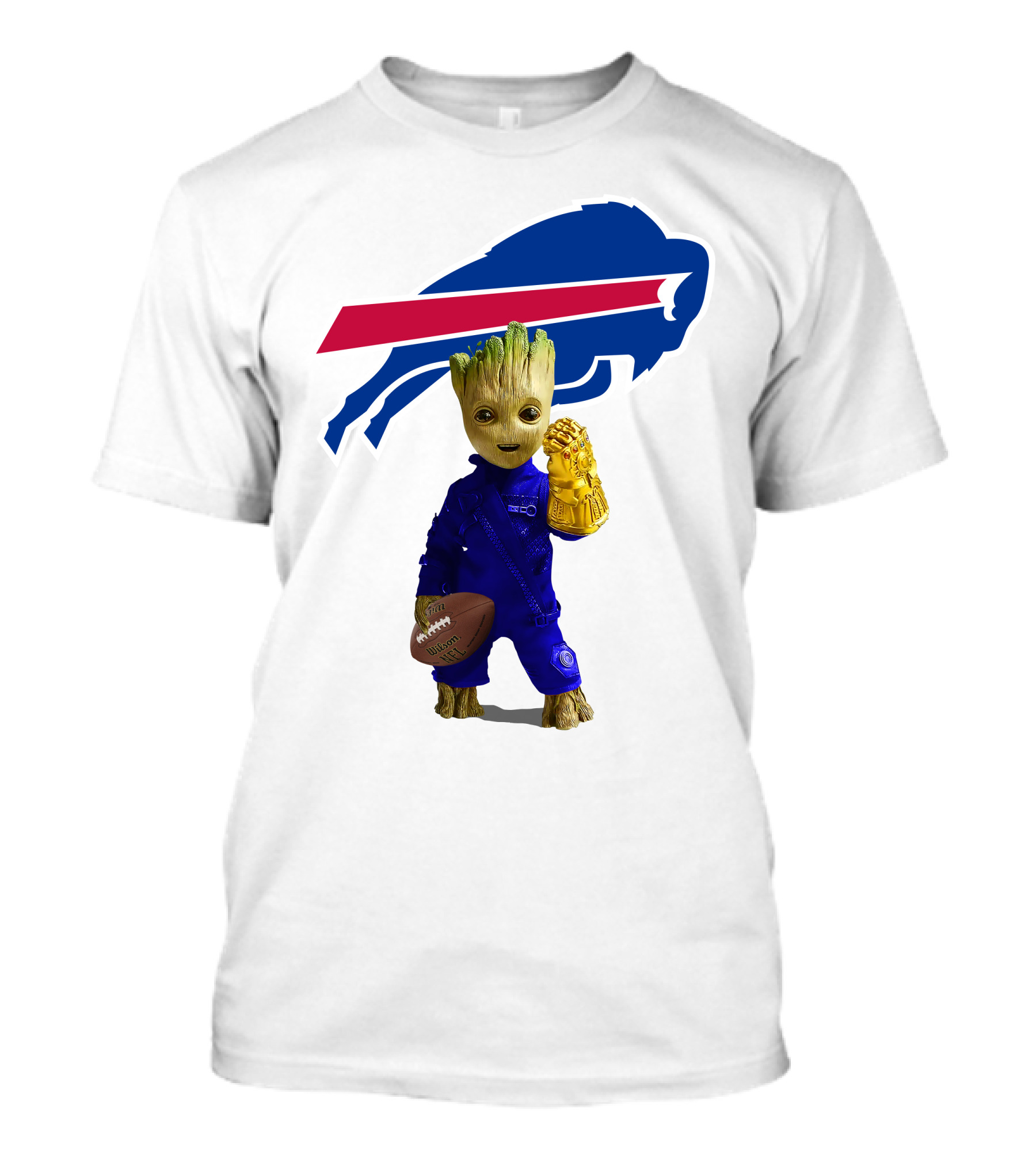 Buffalo Bills Groot Football Infinity Gauntlet T-Shirt
